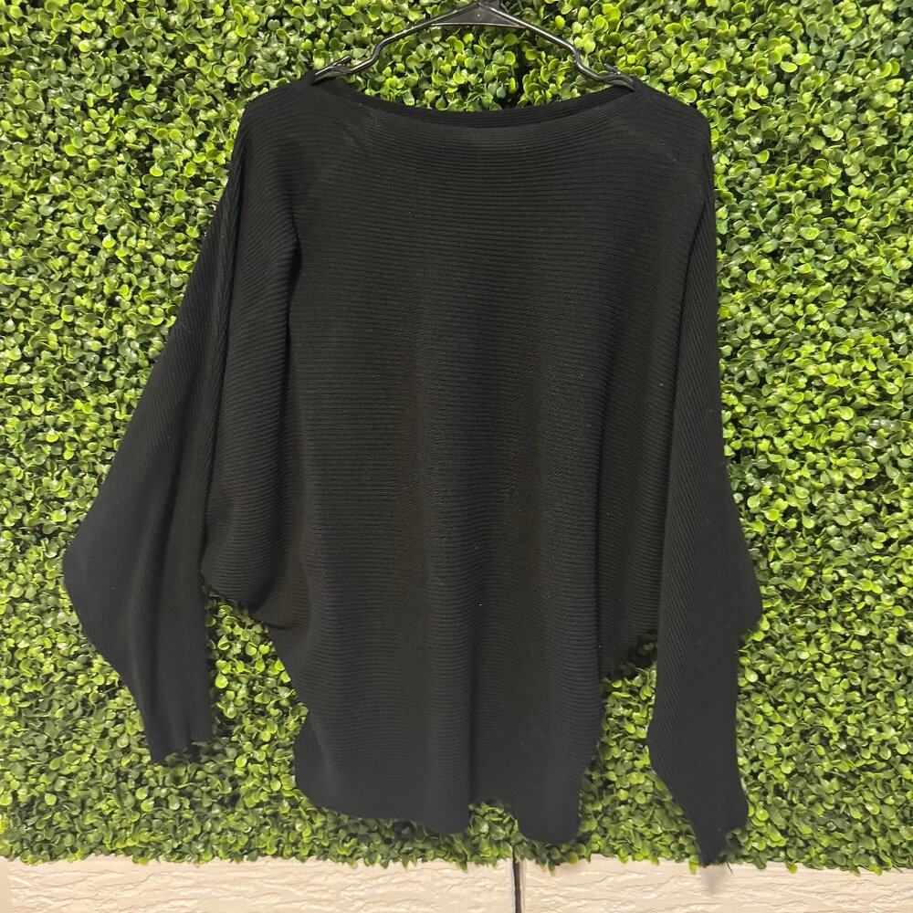 black sweater